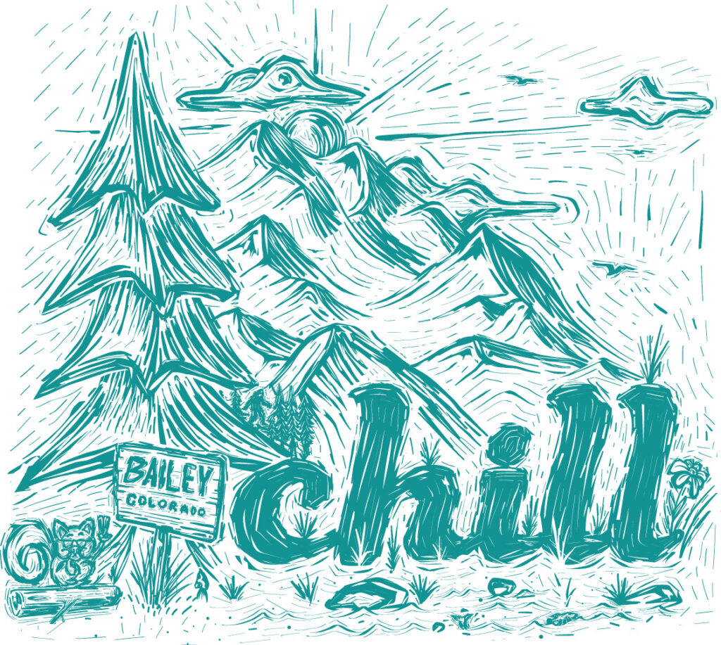 Chill squirrel mountain Design