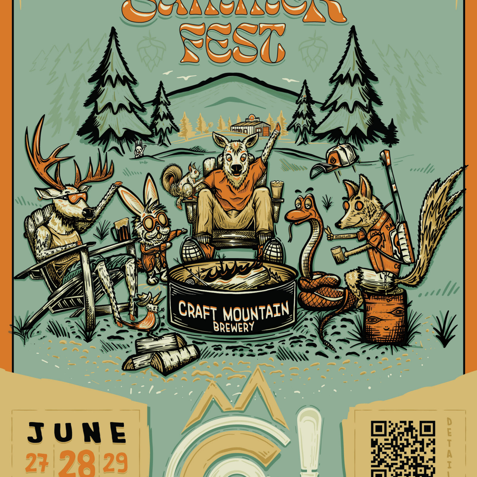 Craft Mountain Summer Fest poster