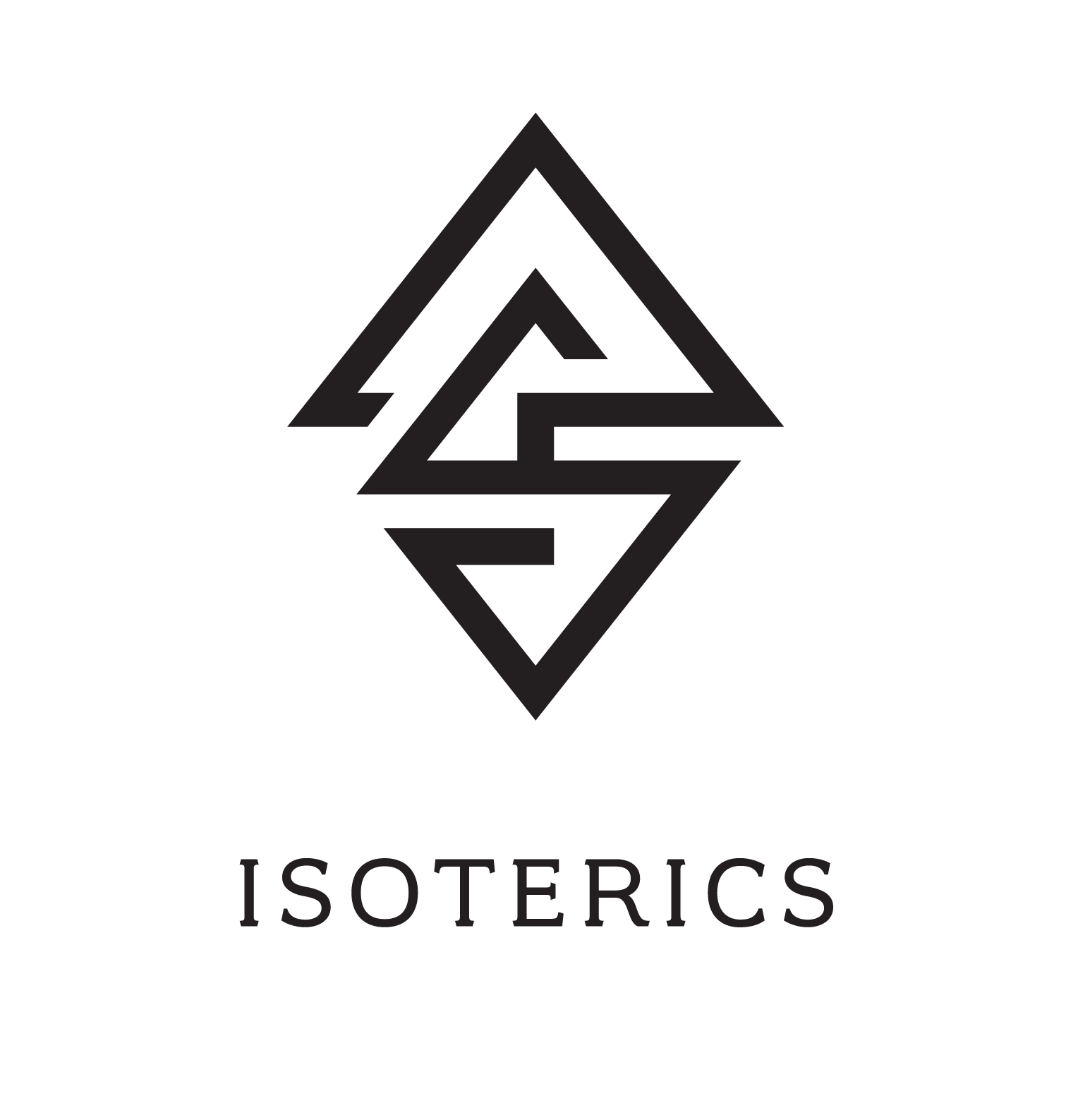 Isoterics primary logo blk
