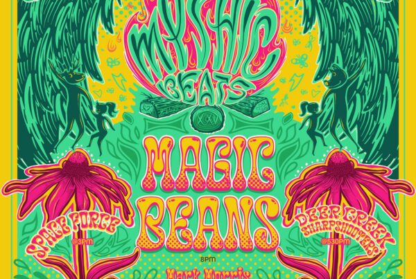 Mythology Distillery Mythic Beats poster ft. Magic Beans