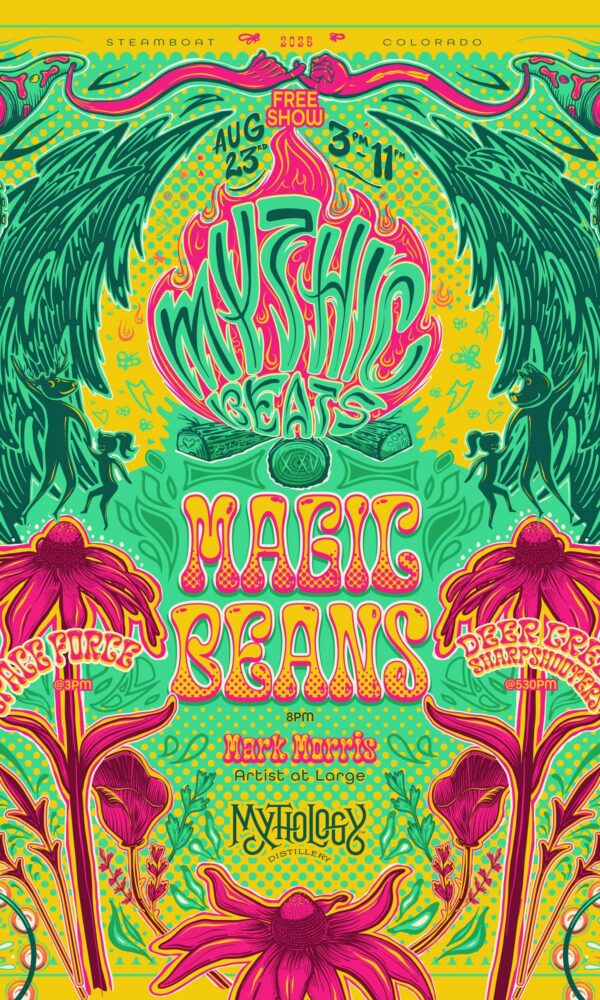 Mythology Distillery Mythic Beats poster ft. Magic Beans
