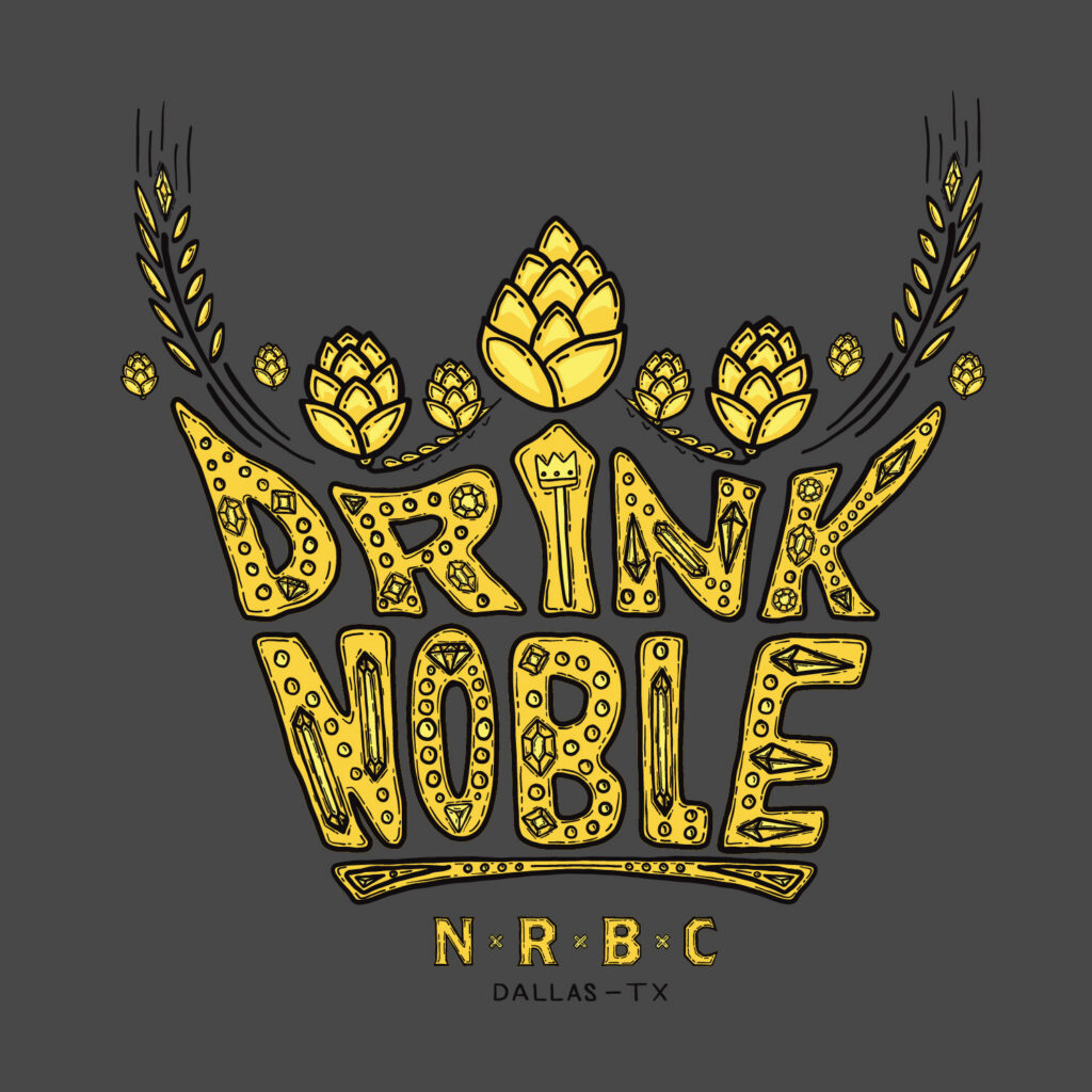 Noble Ray Brewing Co crown tee
