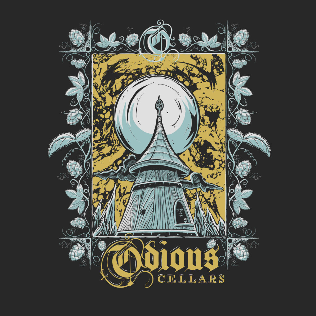Odious Cellars tower tee