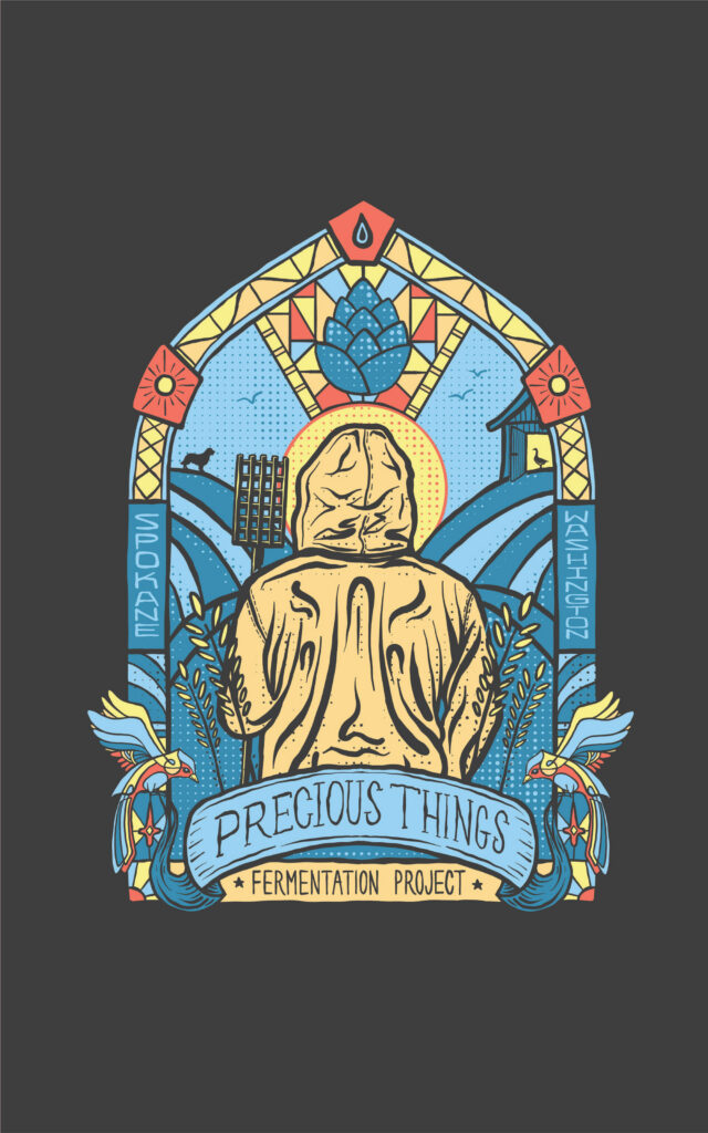 Precious Things stained glass tee