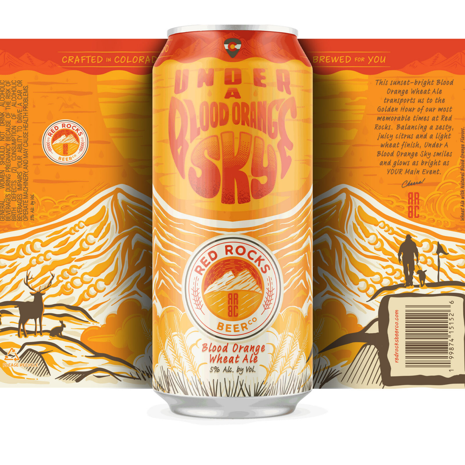 RRBC - Under A Blood Orange Sky - Blood Orange Wheat Ale - 5% ABV