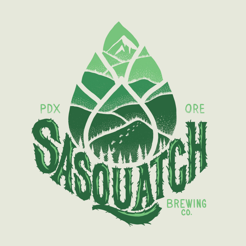 Sasquatch BrewingCo hop tee