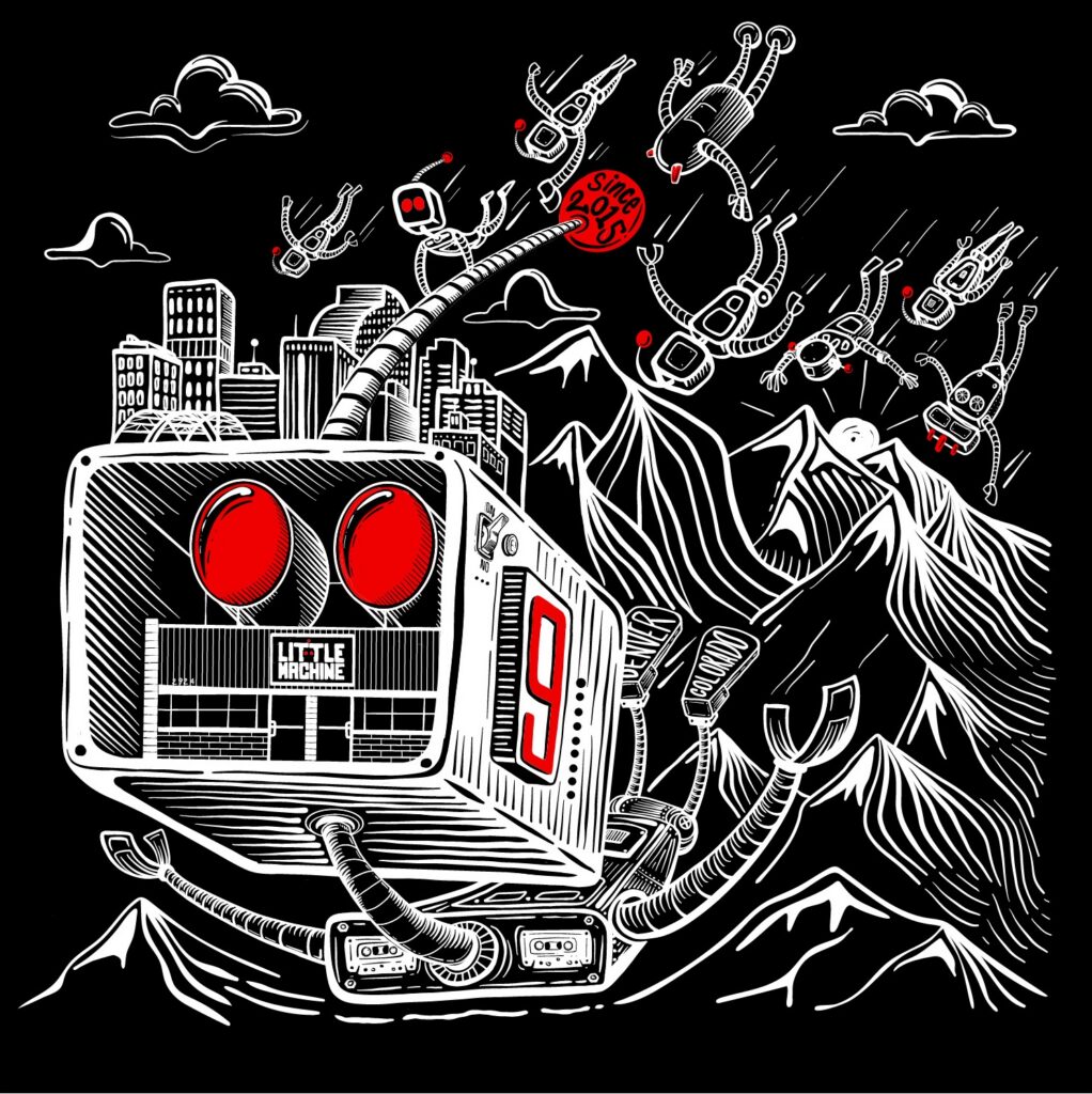 Little Machine 9 year anniversary tee