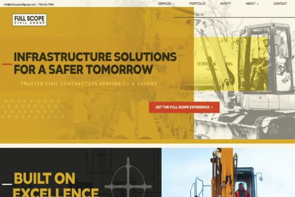 Full Scope Civil Group homepage