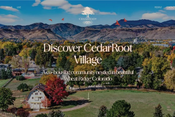 CedarRoot Cohousing homepage
