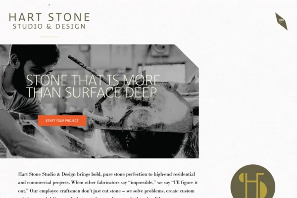 Hart Stone Studio & Design homepage