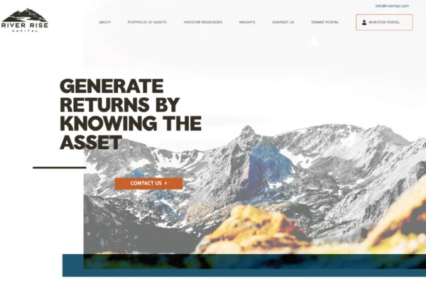 River Rise Capital homepage