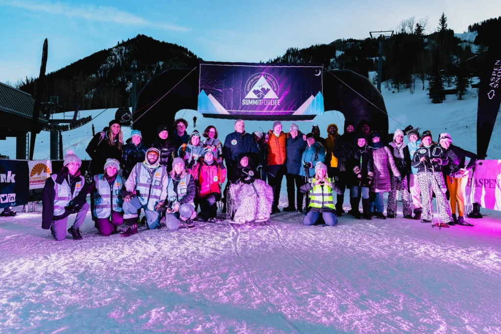 Summit For Life 20th Anniversary Racers base of Aspen